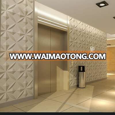 2018 easy installation 3d wall panels plant fiber for home decoration